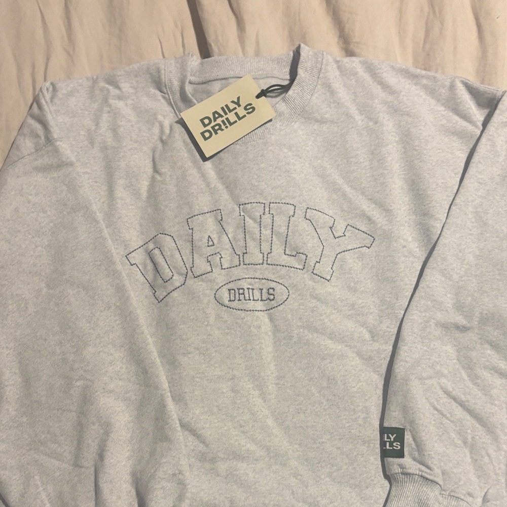 Daily Drills Light Gray Crewneck